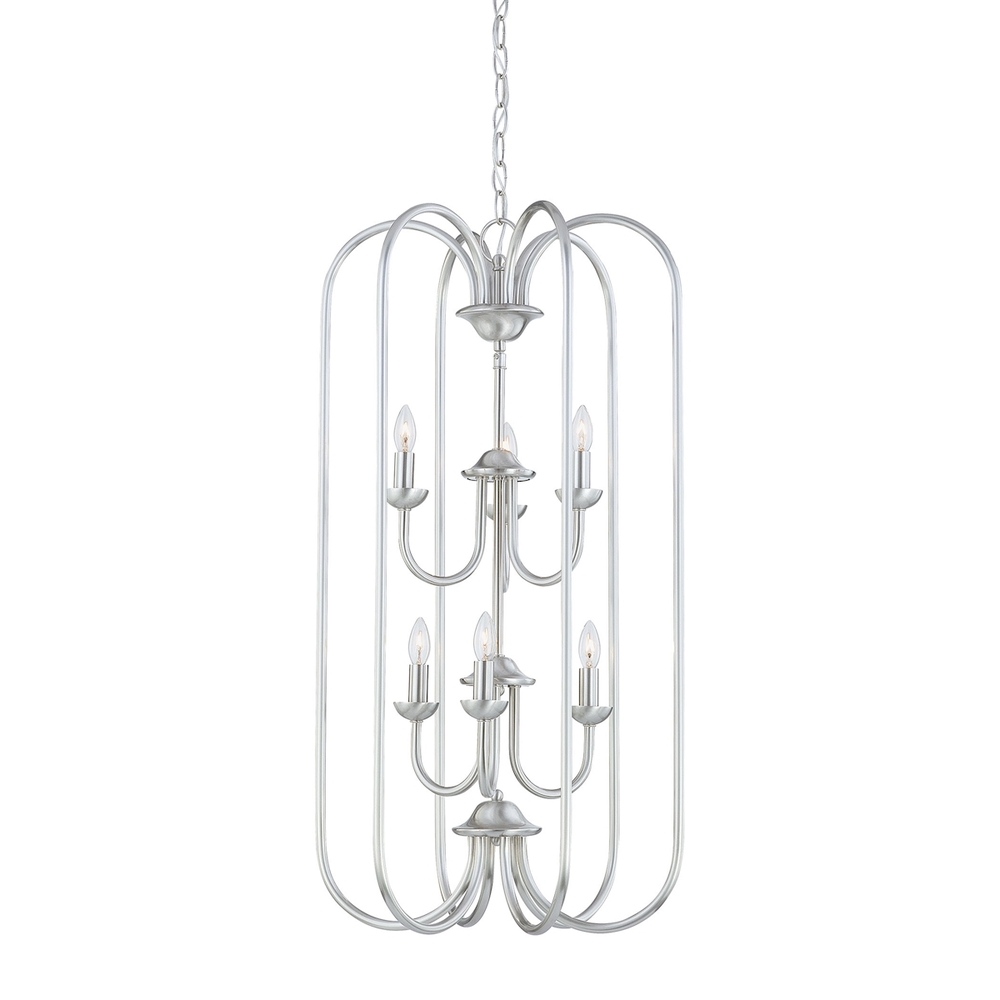 Thomas - Bella 16.25'' Wide 6-Light Chandelier - Brushed Nickel