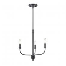 ELK Home 81515/3 - Newland 17'' Wide 3-Light Chandelier - Matte Black