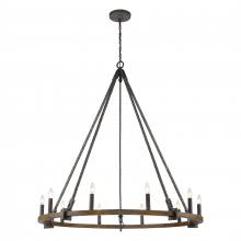 ELK Home 82288/10 - Harwell 49.5'' Wide 10-Light Chandelier - Antique Millwood