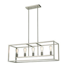 ELK Home CN150522 - Thomas - Williamsport 37'' Wide 5-Light Linear Chandelier - Brushed Nickel