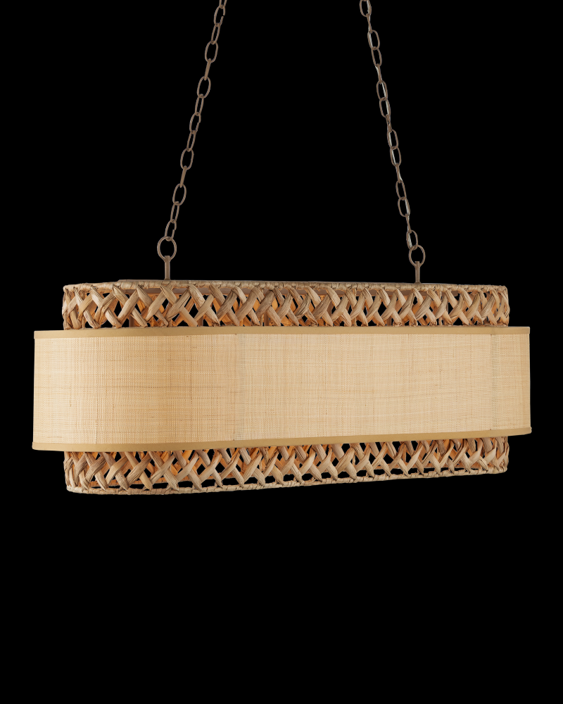 Isola Grasscloth Chandelier