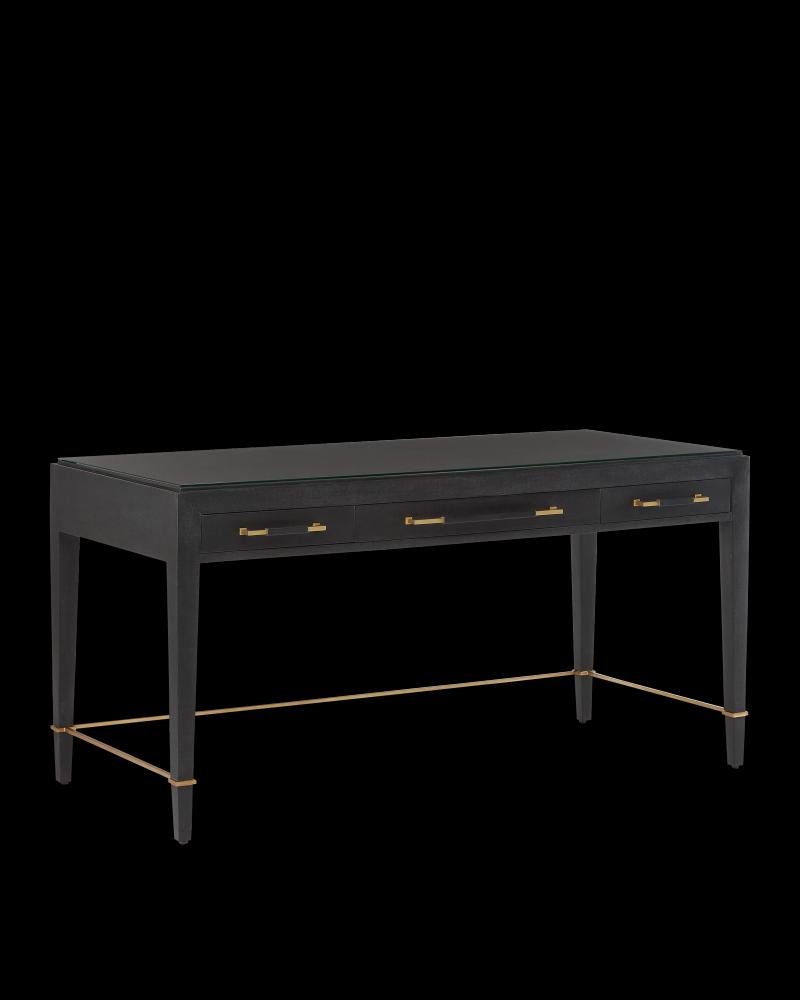 Verona Black Large Desk