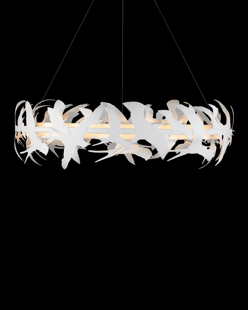 Tijereta White Chandelier