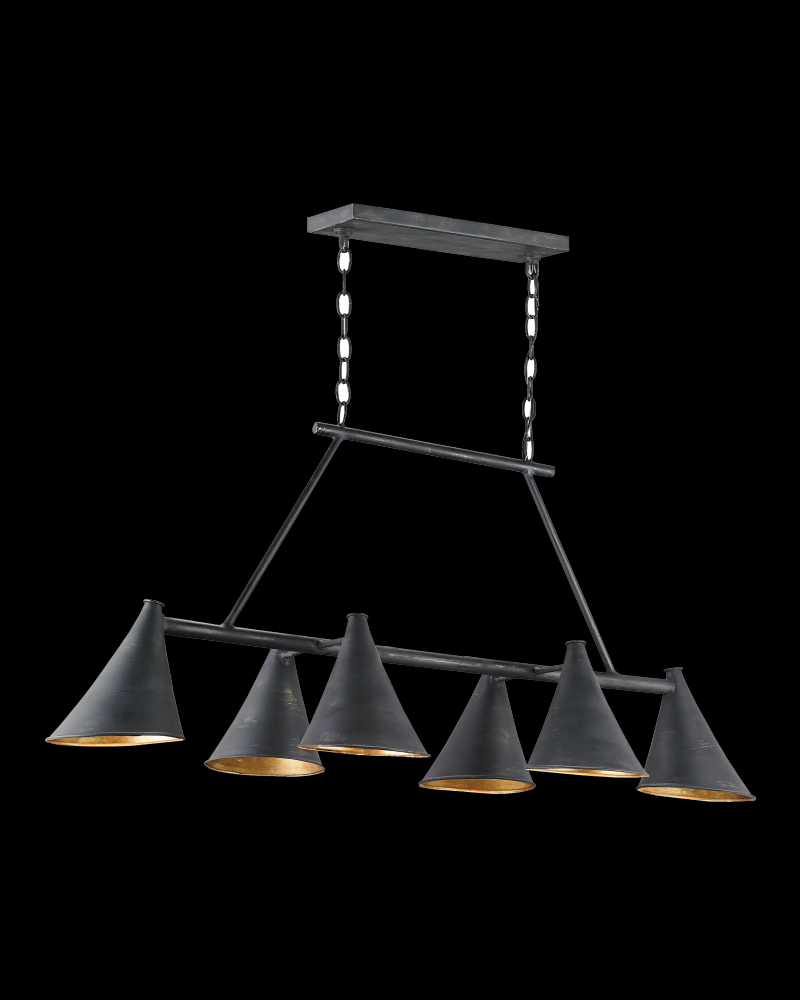 Culpepper Black Rectangular Chandelier