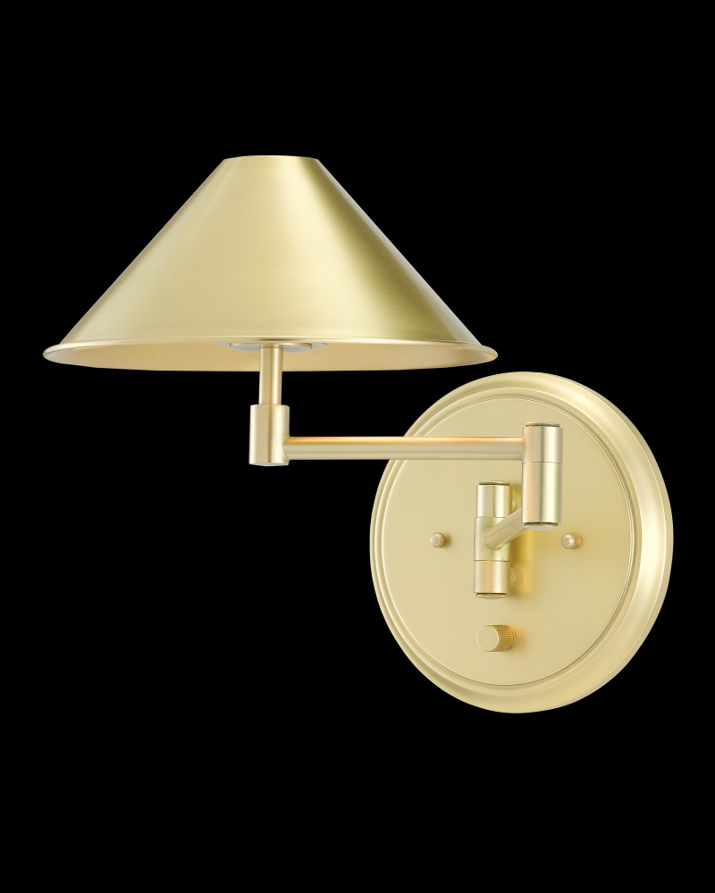 Seton Brass Swing-Arm Wall Sco