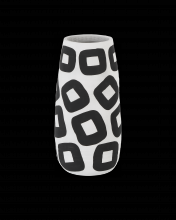 Currey 1200-0605 - Pagliacci Black & White Tall Vase