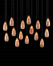 Currey 9000-0906 - Rame 15-Light Linear Multi-Drop Pendant