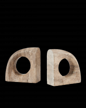 Currey 1200-0816 - Russo Travertine Object Set of 2