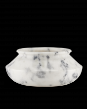 Currey 1200-0656 - Punto Large White Marble Bowl