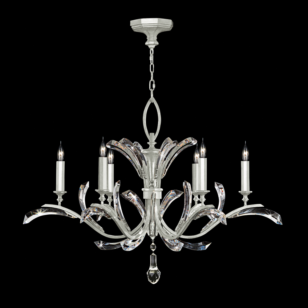 Beveled Arcs 42"W Round Chandelier