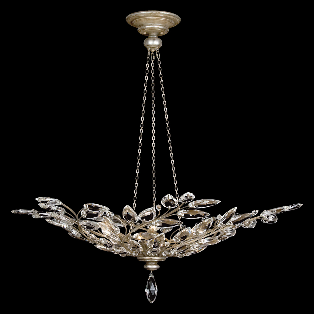 Crystal Laurel 47"W Round Pendant